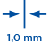 Wall thickness 1.0mm
